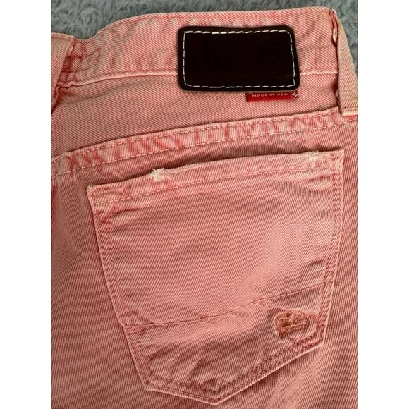 Big Star Womens Pink Capri Pants NWT Size 24 Made In USA Cotton Blend - Picture 6 of 12